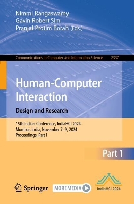 Human-Computer Interaction. Design and Research: 15th Indian Conference, IndiaHCI 2024, Mumbai, India, November 7-9, 2024, Proceedings, Part I