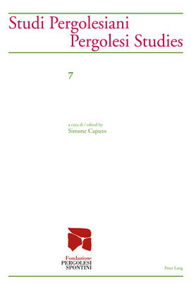 Studi Pergolesiani- Pergolesi Studies: a cura di / edited by Simone Caputo New edition