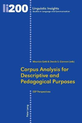 Corpus Analysis for Descriptive and Pedagogical Purposes: ESP Perspectives