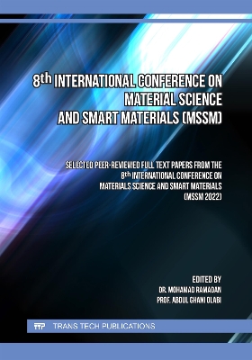 8th International Conference on Material Science and Smart Materials (MSSM)  - selected papers