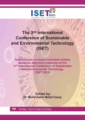 3rd International Conference of Sustainable and Environmental Technology  (ISET)