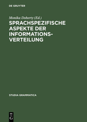 Sprachspezifische Aspekte der Informationsverteilung Reprint 2015 ed.