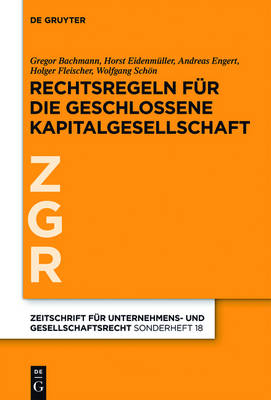 Rechtsregeln fÃ¼r die geschlossene Kapitalgesellschaft