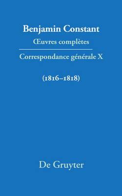 Correspondance gÃ©nÃ©rale 1816â€“1818