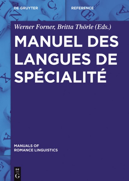 Manuel des langues de spÃ©cialitÃ©