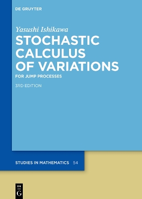 Stochastic Calculus of Variations: For Jump Processes 3rd ed.