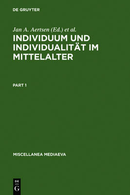 Individuum und IndividualitÃ¤t im Mittelalter