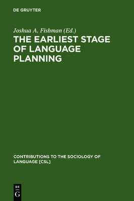 Earliest Stage of Language Planning: &quote;The First Congress&quote; Phenomenon