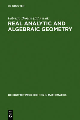 Real Analytic and Algebraic Geometry: Proceedings of the International Conference, Trento (Italy), September   21-25th, 1992 1992, Proceedings of the International Conference Held in Trento, Italy,   September 21-25, 1992