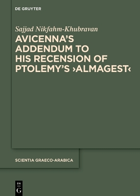 Avicennas Addendum to His Recension of Ptolemys Almagest