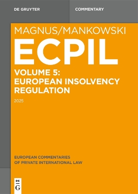European Insolvency Regulation 2015 3., neu bearb. Aufl.