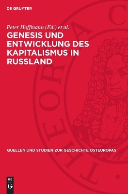 Genesis Und Entwicklung Des Kapitalismus in Russland: Studien Und Beiträge Reprint 2024 ed.