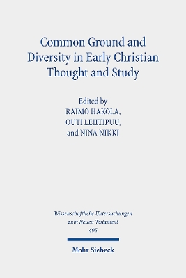 Common Ground and Diversity in Early Christian Thought and Study: Essays in Memory of Heikki Räisänen