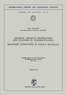 Entropy, Absolute Temperature and Coldness in Thermodynamics: Boundary Conditions in Porous Materials