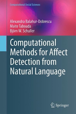 Computational Methods for Affect Detection from Natural Language 1st ed. 2024
