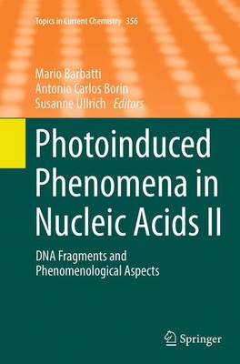 Photoinduced Phenomena in Nucleic Acids II: DNA Fragments and Phenomenological Aspects Softcover reprint of the original 1st ed. 2015