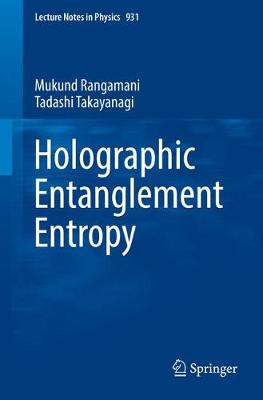 Holographic Entanglement Entropy 1st ed. 2017