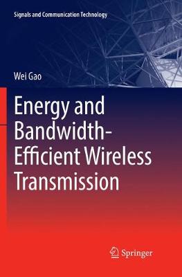 Energy and Bandwidth-Efficient Wireless Transmission Softcover reprint of the original 1st ed. 2017