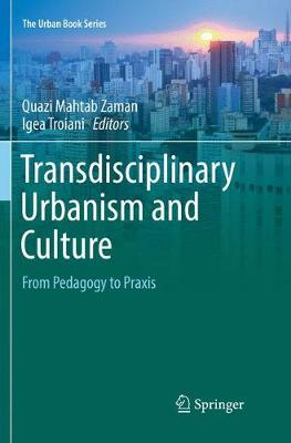 Transdisciplinary Urbanism and Culture: From Pedagogy to Praxis Softcover reprint of the original 1st ed. 2018