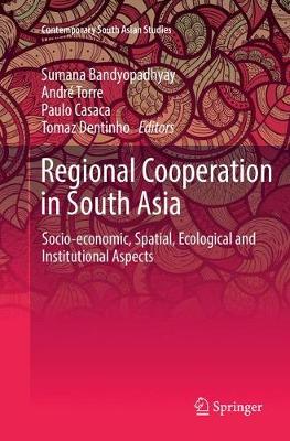Regional Cooperation in South Asia: Socio-economic, Spatial, Ecological and Institutional Aspects Softcover reprint of the original 1st ed. 2017