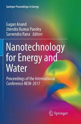 Nanotechnology for Energy and Water: Proceedings of the International Conference NEW-2017 Softcover reprint of the original 1st ed. 2018