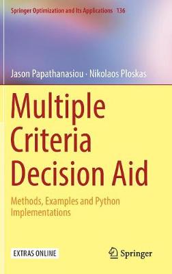 Multiple Criteria Decision Aid: Methods, Examples and Python Implementations 2018 ed.