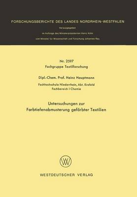 Untersuchungen zur Farbtiefenabmusterung gefÃ¤rbter Textilien