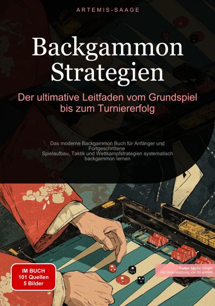 Backgammon Strategien: Der ultimative Leitfaden vom Grundspiel bis zum Turniererfolg: Das moderne Backgammon Buch fur Anfanger und Fortgeschrittene - Spielaufbau, Taktik und Wettkampfstrategien systematisch backgammon lernen