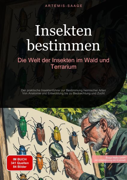 Insekten bestimmen: Die Welt der Insekten im Wald und Terrarium: Der praktische Insektenfuhrer zur Bestimmung heimischer Arten - Von Anatomie und Entwicklung bis zu Beobachtung und Zucht