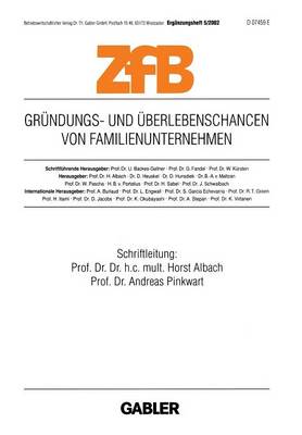 GrÃ¼ndungs- und Ãœberlebenschancen von Familienunternehmen