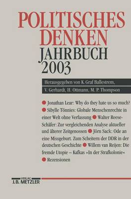 Politisches Denken: Jahrbuch 2003