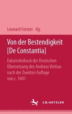 Von der Bestendigkeit [ De Constantia]