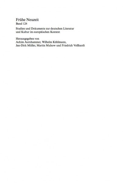 SpÃ¤trenaissance-Philosophie in Deutschland 1570-1650: Entwurfe zwischen Humanismus und Konfessionalisierung, okkulten Traditionen und Schulmetaphysik