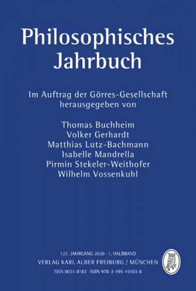 Philosophisches Jahrbuch: 1. Halbband
