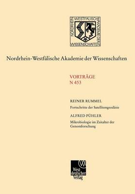 Fortschritte der SatellitengeodÃ¤sie. Mikrobiologie im Zeitalter der Genomforschung