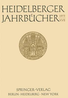 Heidelberger JahrbÃ¼cher XVII