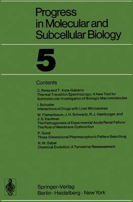 Progress in Molecular and Subcellular Biology