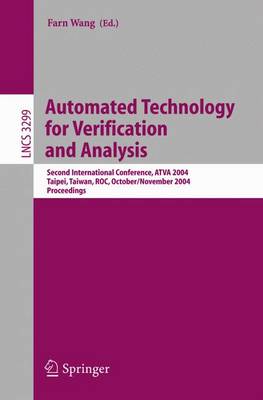 Automated Technology for Verification and Analysis: Second International Conference, ATVA 2004, Taipei, Taiwan, ROC, October 31 - November 3, 2004. Proceedings