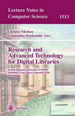 Research and Advanced Technology for Digital Libraries: Second European Conference, ECDL'98, Heraklion, Crete, Greece, September 21-23, 1998, Proceedings