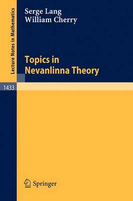 Topics in Nevanlinna Theory 1990 ed.