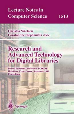 Research and Advanced Technology for Digital Libraries: Second European Conference, ECDL'98, Heraklion, Crete, Greece, September  21-23, 1998, Proceedings 1998 ed.