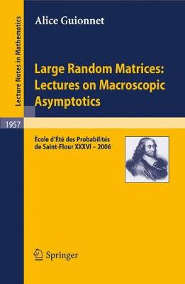 Large Random Matrices: Lectures on Macroscopic Asymptotics: Ecole d'Ete de Probabilites de Saint-Flour XXXVI - 2006