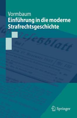 EinfÃ¼hrung in die moderne Strafrechtsgeschichte