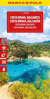 Costa Brava Marco Polo Map: Includes East Pyrenees, Andorra, Perpignan, Barcelona, Mallorca, Ibiza