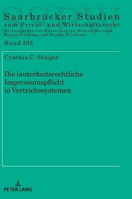 Die lauterkeitsrechtliche Impressumspflicht in Vertriebssystemen