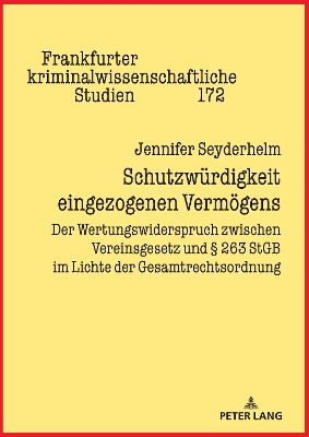 Schutzwuerdigkeit eingezogenen Vermoegens: Der Wertungswiderspruch zwischen Vereinsgesetz und  263 StGB im Lichte der Gesamtrechtsordnung