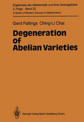 Degeneration of Abelian Varieties Softcover reprint of the original 1st ed. 1990
