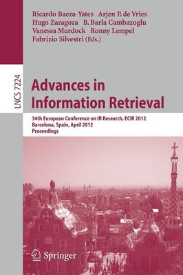 Advances in Information Retrieval: 34th European Conference on IR Research, ECIR 2012, Barcelona, Spain, April 1-5, 2012, Proceedings