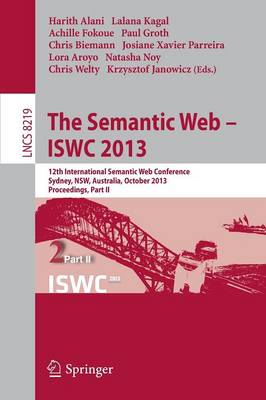 Semantic Web - ISWC 2013: 12th International Semantic Web Conference, Sydney, NSW, Australia, October 21-25, 2013, Proceedings, Part II