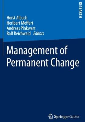 Management of Permanent Change Softcover reprint of the original 1st ed. 2015